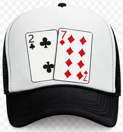 Poker Hands (you pick the combo) Custom Hat