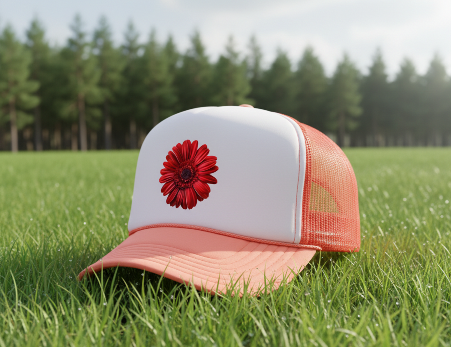 'Red Daisy' Hat